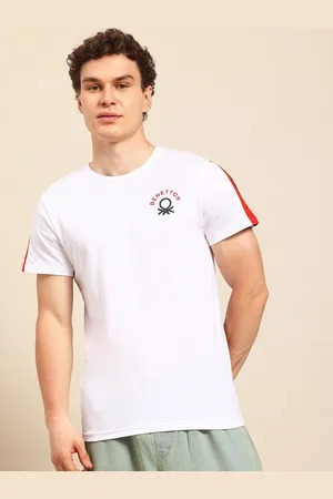 Benetton Stripe Detail T-shirt