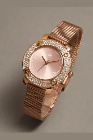 DressBerry Women Brass Printed Dial & Straps Analogue Watch DB-SS24-10C