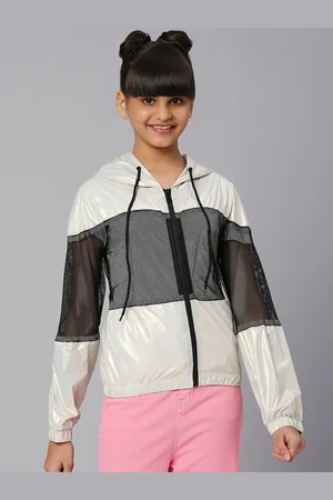 Justice Girls Colourblocked Lightweight Bomber Jacket