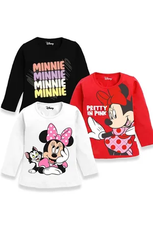 Miss and Chief Girls 3 Minnie Mouse Printed T-shirt
