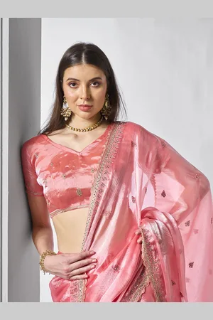 Kalista Floral Embroidered Organza Saree