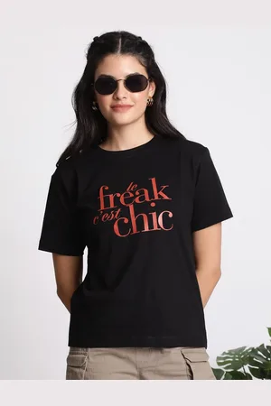 IVOC Women Typography Printed T-shirt