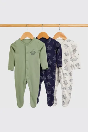Mothercare Boys Pack of 3 Printed Sleepsuit