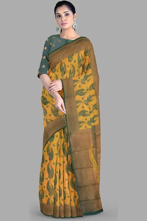 The Chennai Silks Woven Design Zari Bhagalpuri Saree