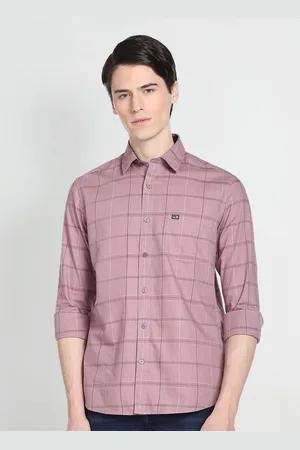 Arrow Windowpane Checks Cotton Casual Shirt