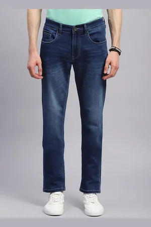 Monte Carlo Men Straight Fit Cotton Heavy Fade Jeans