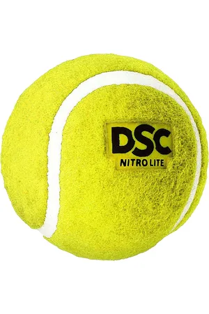 DSC Nitro Lite Tennis Cricket Ball (Yellow) (Pack of 12)