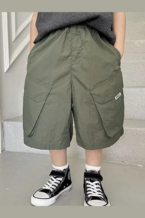 LULU & SKY Boys Loose Fit Cargo Shorts