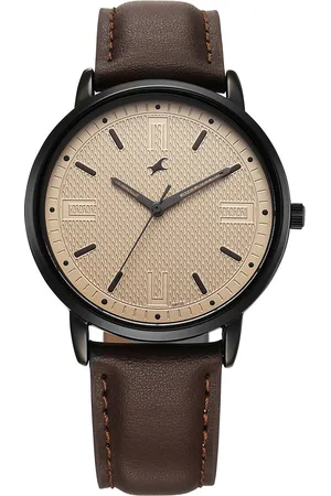 Fastrack Men Dial & Leather Straps Analogue Watch 38159NL02