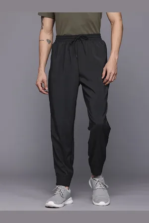 adidas Men Solid Joggers with Brand Logo Detail