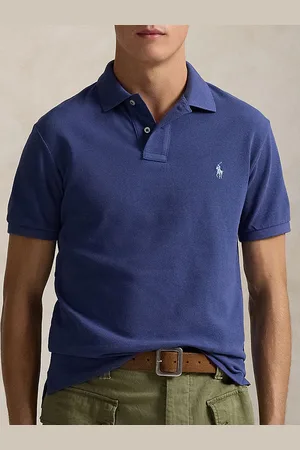 Ralph Lauren Men Solid Polo Collar Cotton Slim Fit T-shirt