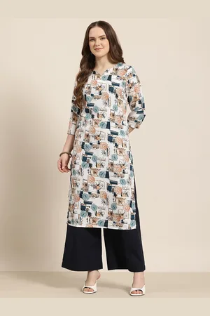 HERE&NOW Floral Printed Straight Kurta