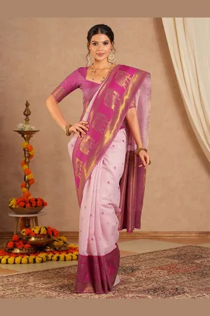 Saree mall Ethnic Motifs Zari Maheshwari Sarees