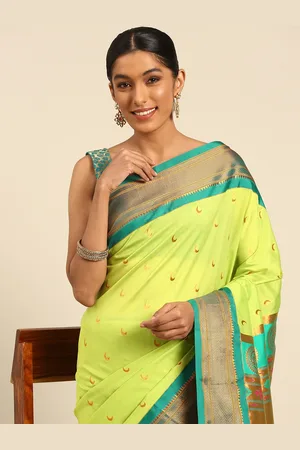 Varkala Silk Sarees Ethnic Motifs Zari Paithani Saree