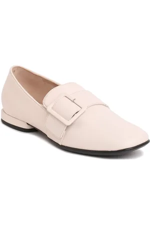 Ecco Women Anine Squared Buckle Leather Loafers