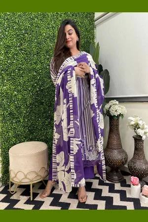 Kalini Floral Printed Kurta with Palazzos & Dupatta