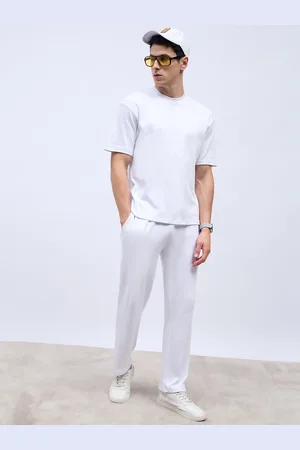Styli Back Contrast 7 Print Oversized T-shirt and Jogger Interlock Co-ords