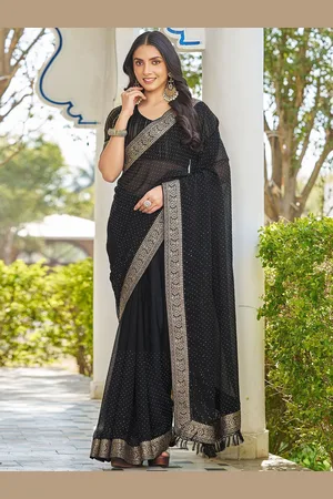 all about you Embellished Zari Pure Georgette Paithani Saree