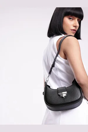 Mast & Harbour Textured Half Moon Sling Bag