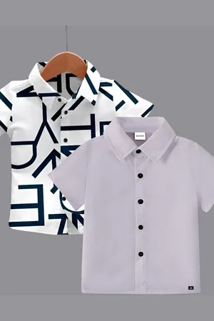 BAESD Boys Classic Opaque Formal Shirt