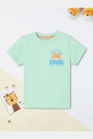 Max Collection Boys Typography Printed Applique T-shirt