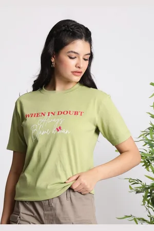 IVOC Women Typography Printed T-shirt