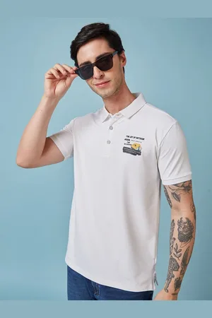 Status Quo Men Typography Printed Polo Collar Regular Fit T-shirt