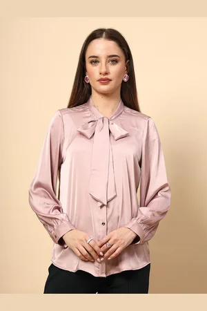 Gipsy Women Solid Tie-Up Neck Top