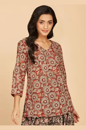 Fabindia Ethnic Motifs Printed Cotton Kurta