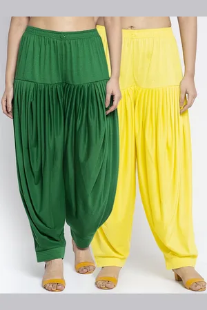 GRACIT Women Pack of 2 Solid Loose Fit Patialas