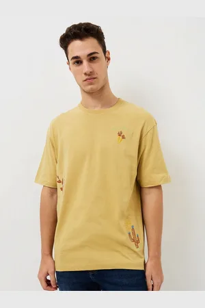 SPYKAR Men Graphic Printed Round Neck Cotton Relaxed Fit T-shirt