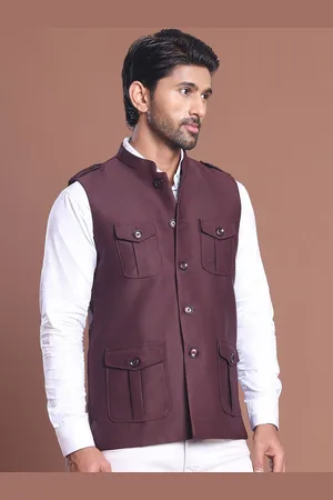 Jompers Cotton Blend Nehru Jacket
