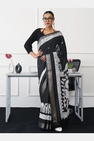 Tikhi Imli Kalamkari Printed Ready to Wear Saree