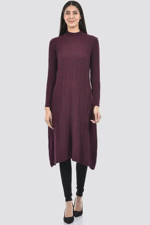 American Eye High Neck Acrylic A-Line Kurta