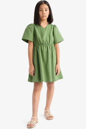 DeFacto Flared Sleeve Fit & Flare Dress