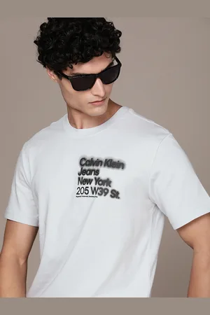 Calvin Klein Men Pure Cotton Brand Logo Printed T-shirt