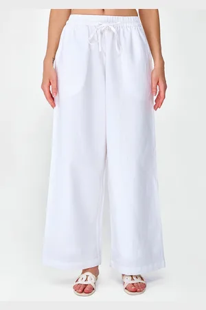COVER STORY Women Mid-Rise Solid Cotton Trousers