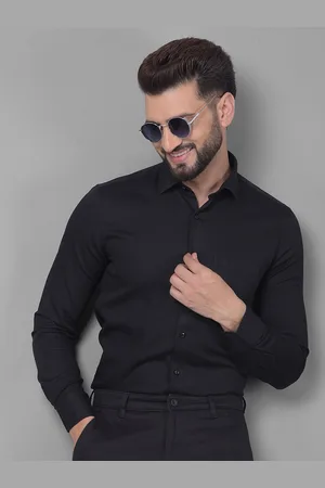 Crimsoune Club Slim Fit Self Design Pure Cotton Formal Shirt