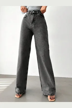 BAESD Women Comfort Wide Leg Light Fade Stretchable Jeans