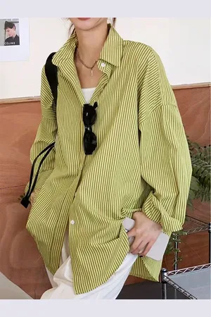 LULU & SKY Women Opaque Striped Casual Shirt