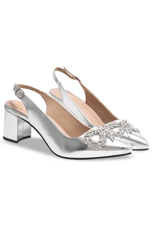 Shoetopia Girls Embellished Block Heel Mules