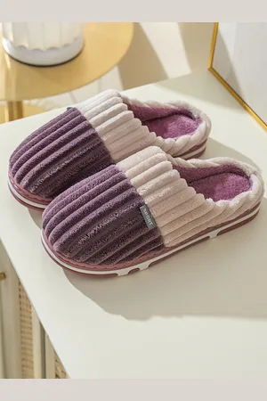 Mast & Harbour Women Striped Room Slippers