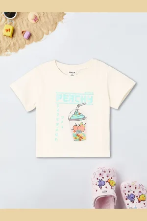 Max Collection Girls Printed Applique T-shirt