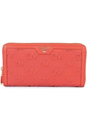 Da Milano Women Textured Leather Zip Around Wallet