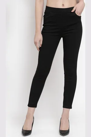Gipsy Women Black Solid Skinny-Fit Jeggings