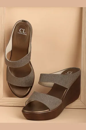 Carlton London Embellished Party Wedge Sandals