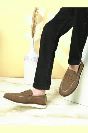 San Frissco Men Suede Round Toe Loafers