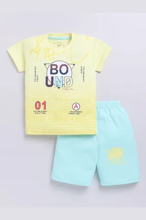 Zeal Boys Printed T-shirt with Shorts
