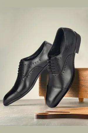 Provogue Men Leather Formal Oxfords