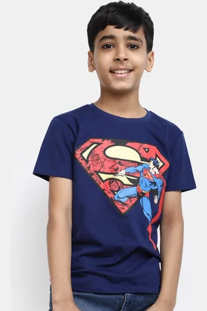 V-Mart Boys Superman Printed T-shirt
